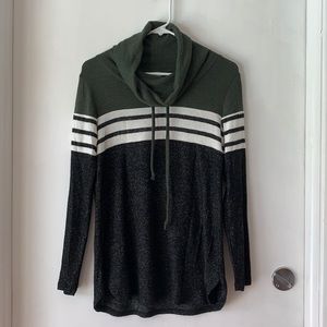 Really soft cowl neck fleece top